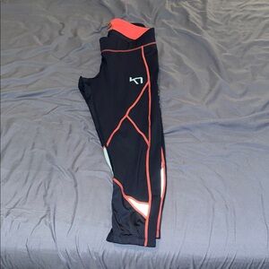 Kari Traa Navt Blue and Pink Workout Leggings